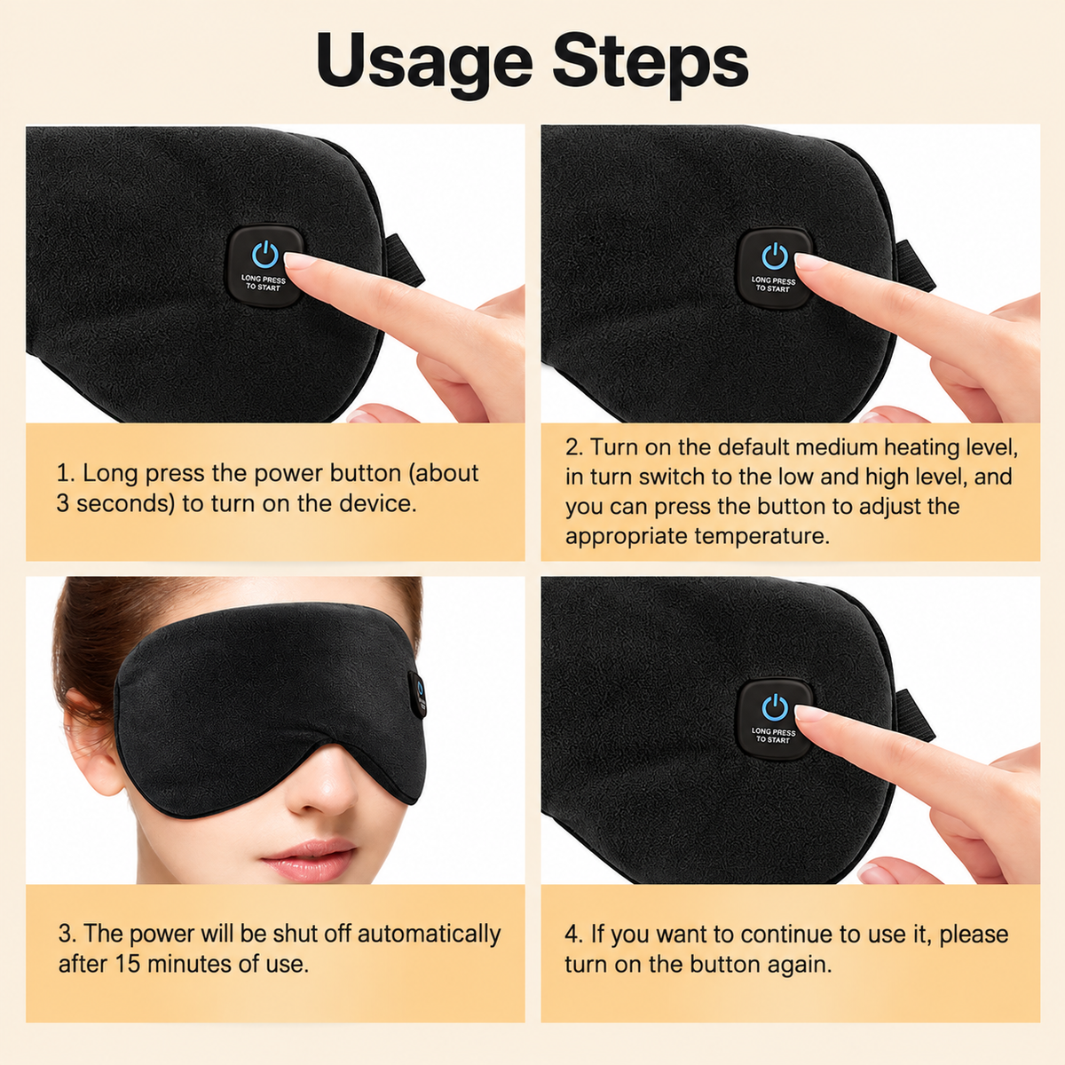 Realy Essence RESTORE RITUAL – Rechargeable Heated Eye Mask